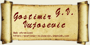 Gostimir Vujošević vizit kartica